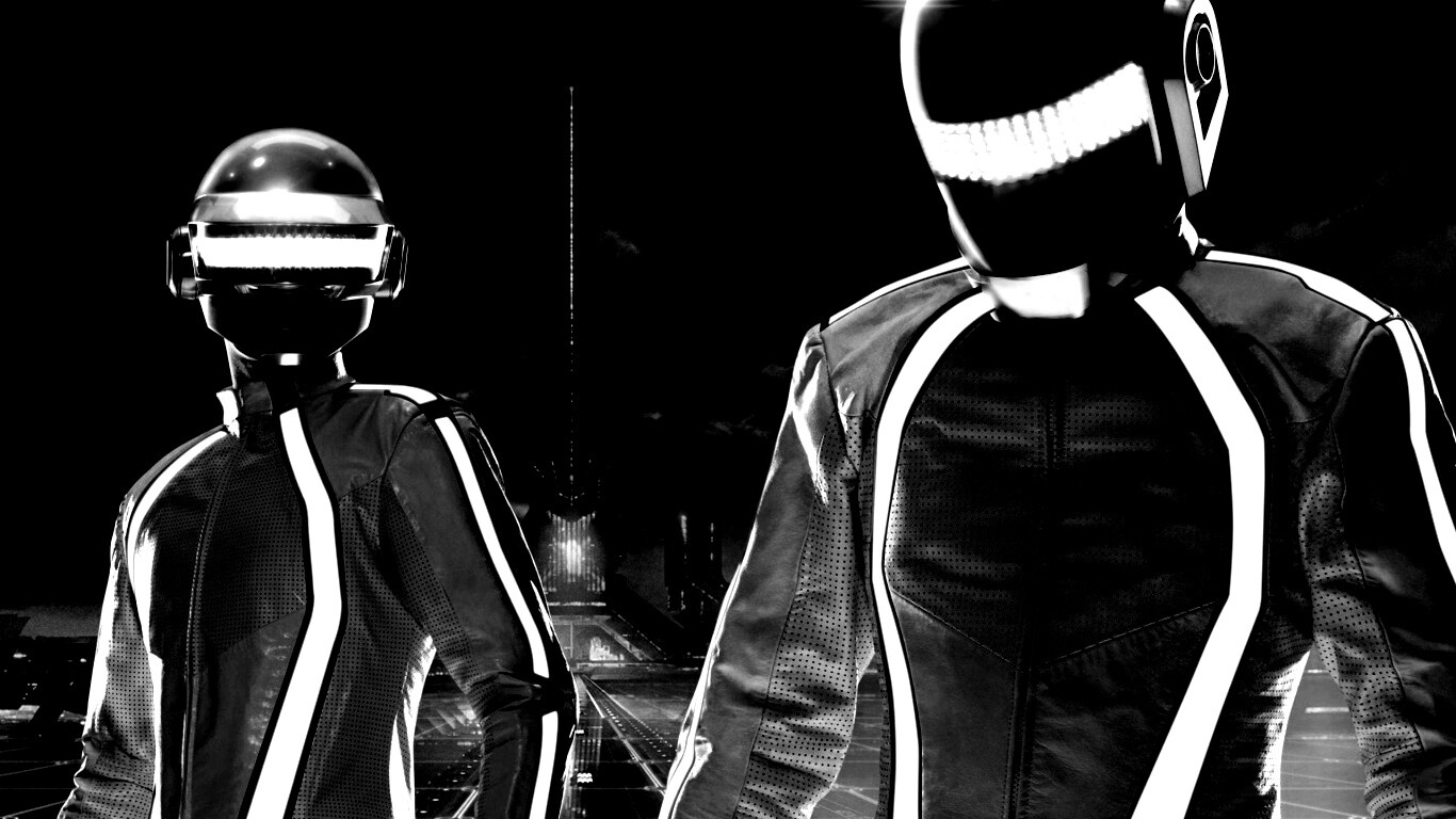 Daft Punk на съемках фильма TRON обои