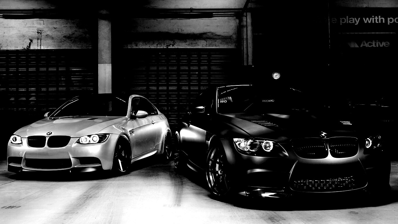 Черный и зеленый BMW M3 обои