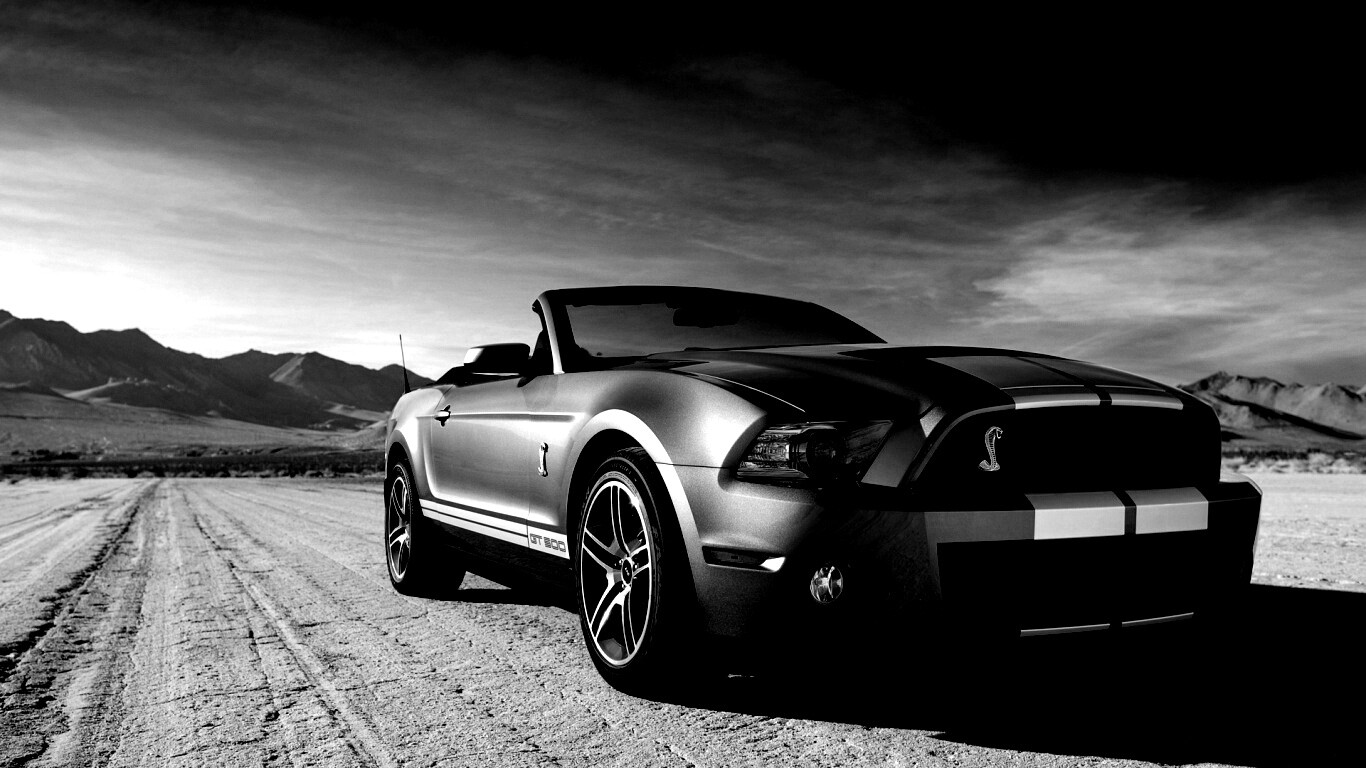 Ford Mustang на фоне гор обои