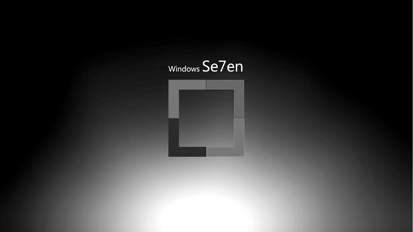 Квадратное лого Windows Seven обои