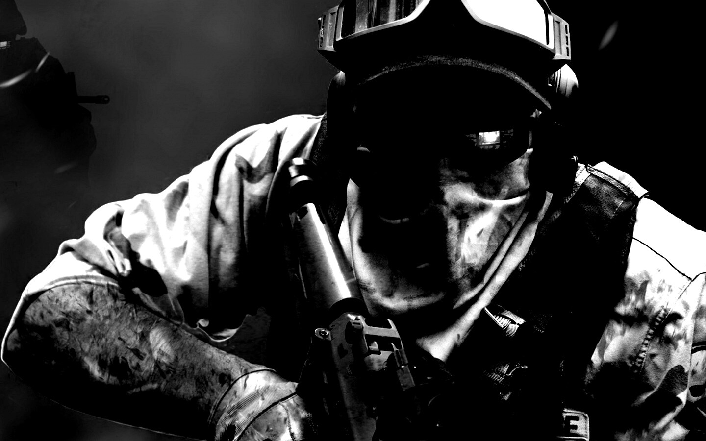 Боец в маске обои