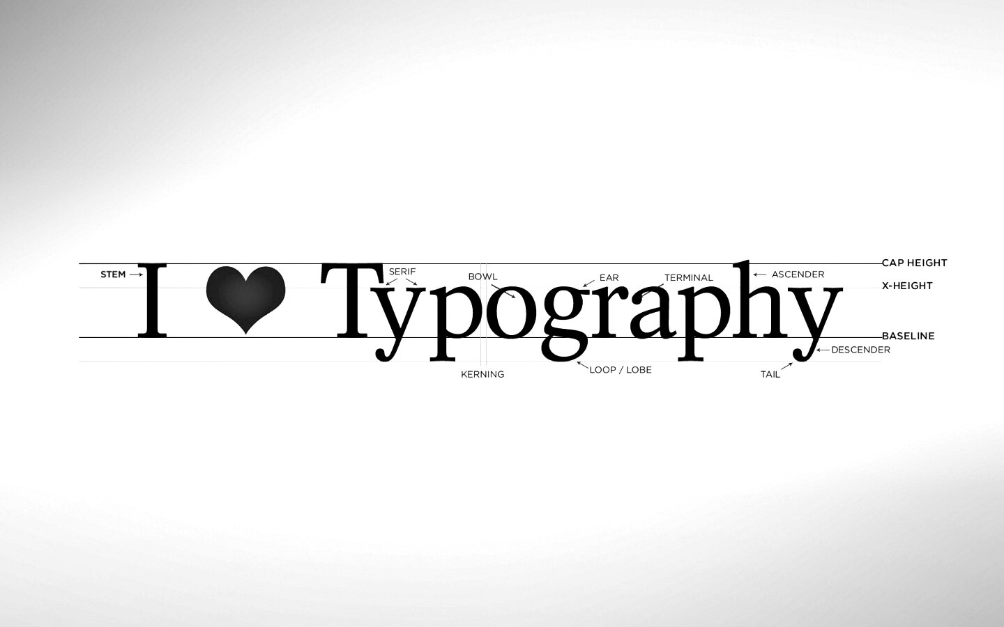 I love typography обои