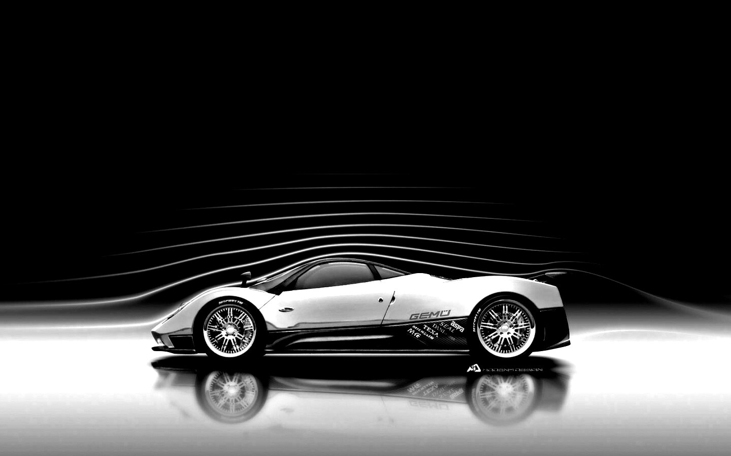 Аэродинамика Pagani Zonda обои