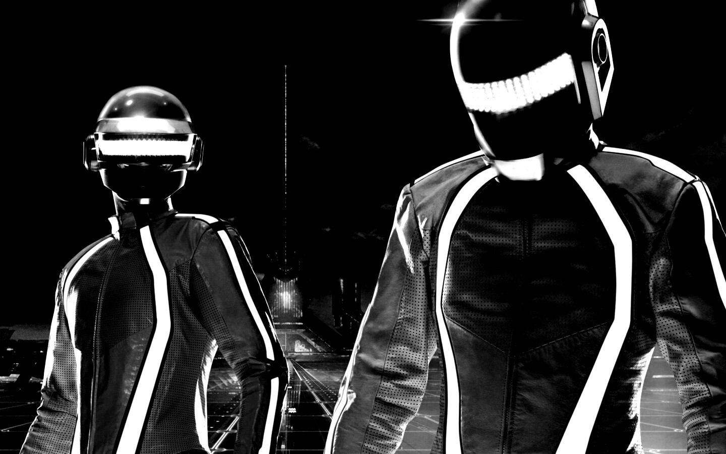 Daft Punk на съемках фильма TRON обои