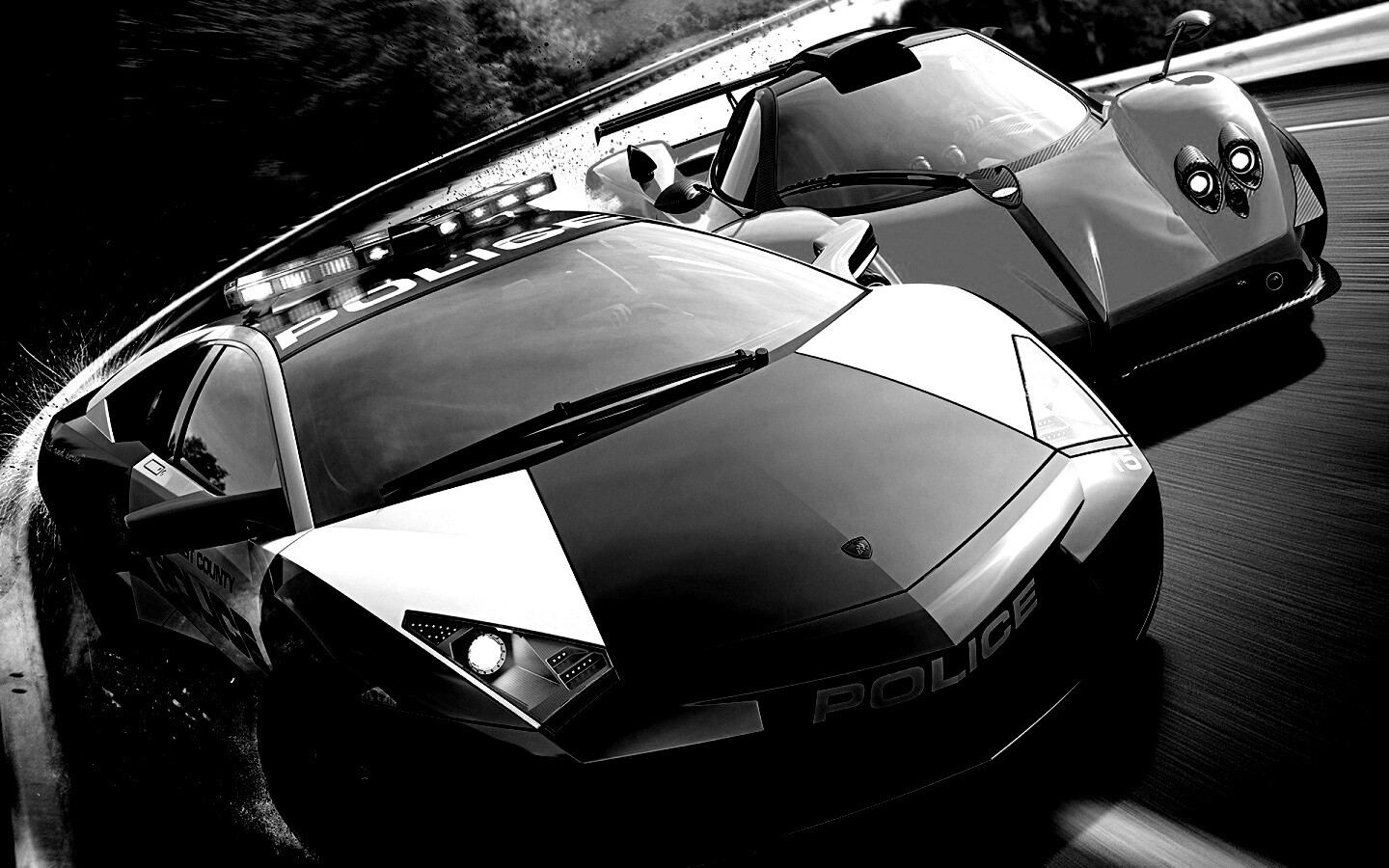 Полицейская погоня из Need For Speed обои