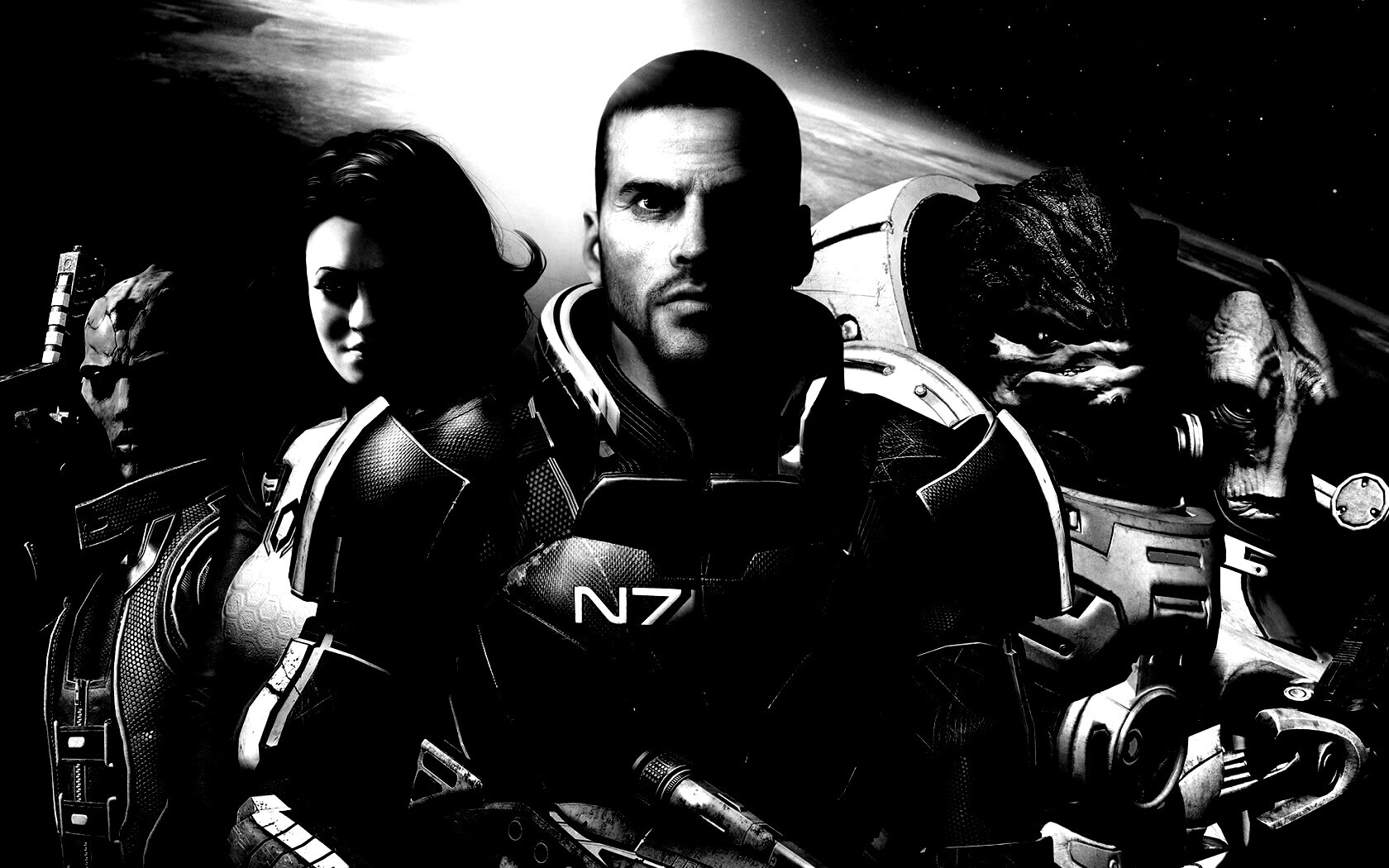 Mass Effect N7 обои