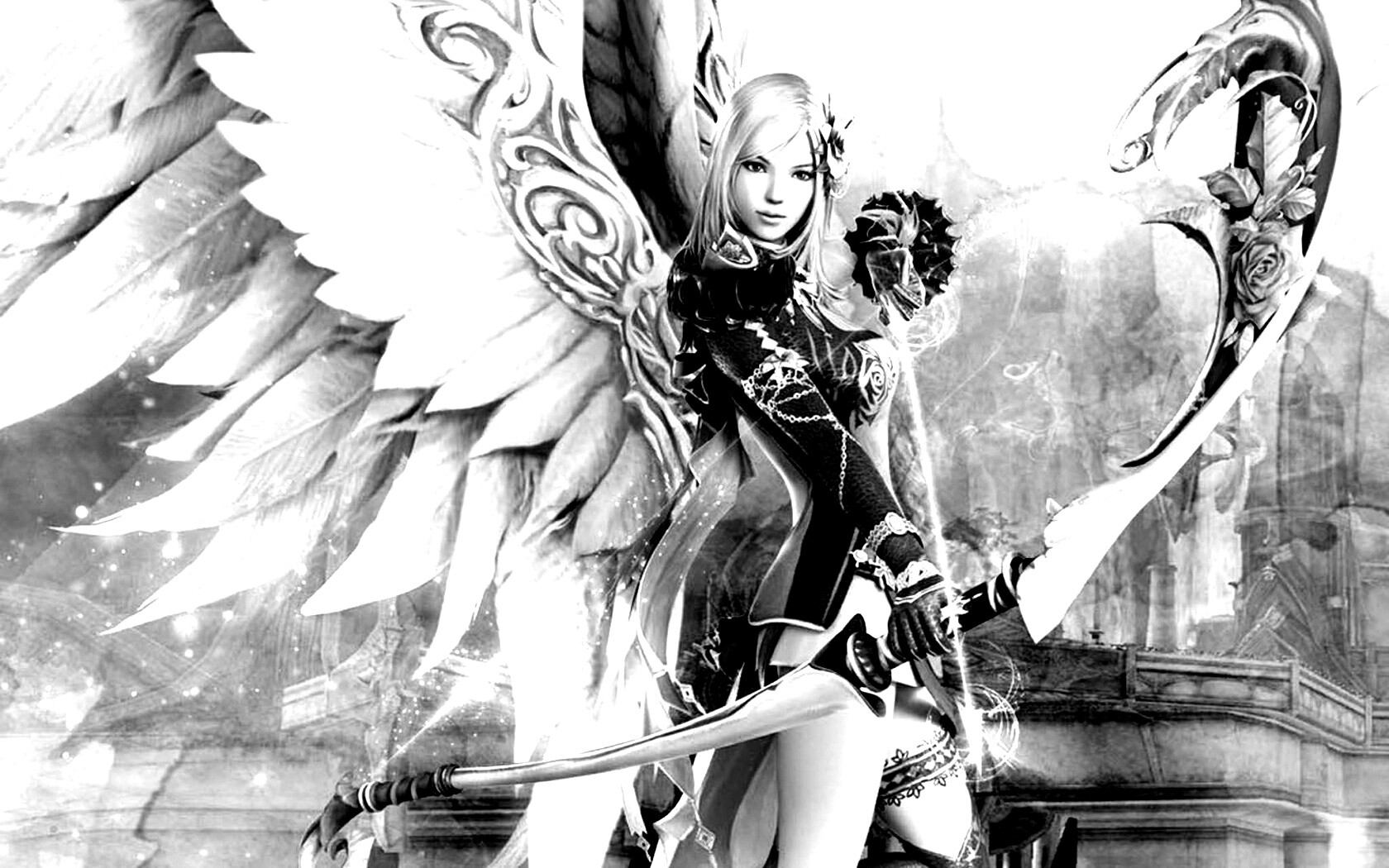 Эльфийка лучница из Aion обои