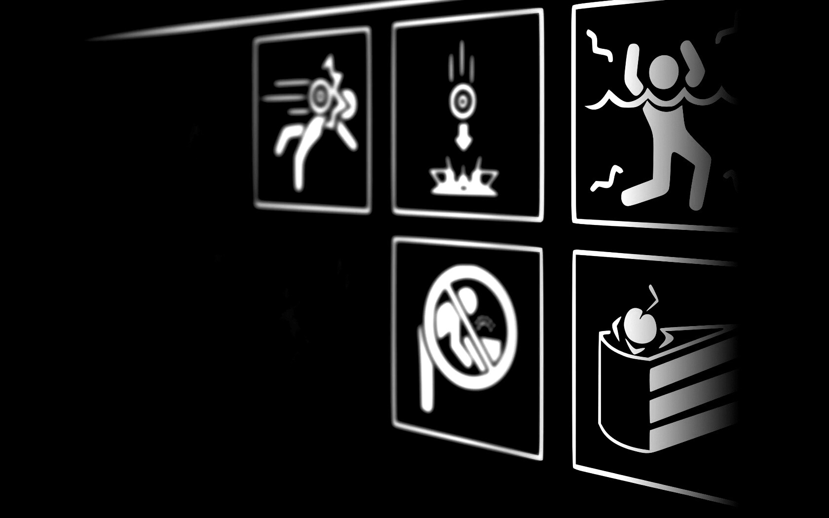предупреждения Portal обои