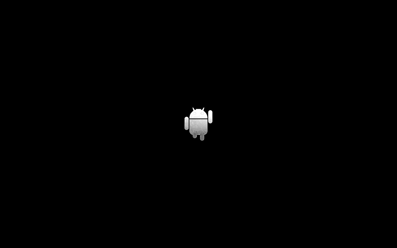 Логотип Android на зеленом фоне обои