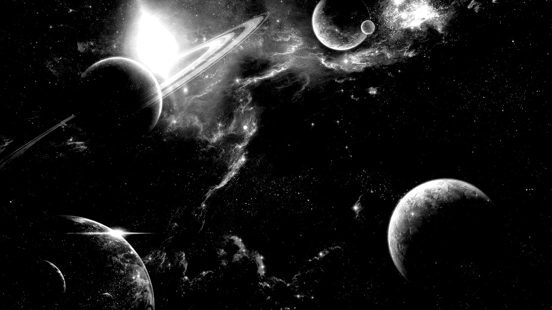 Красные оттенки космоса обои