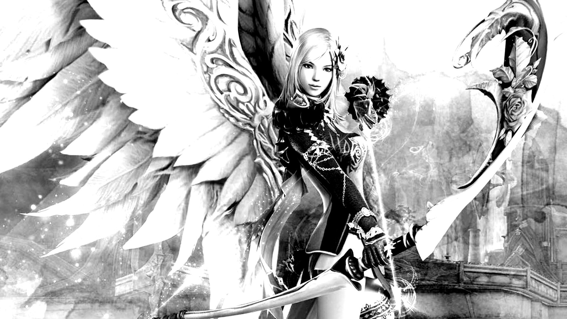 Эльфийка лучница из Aion обои