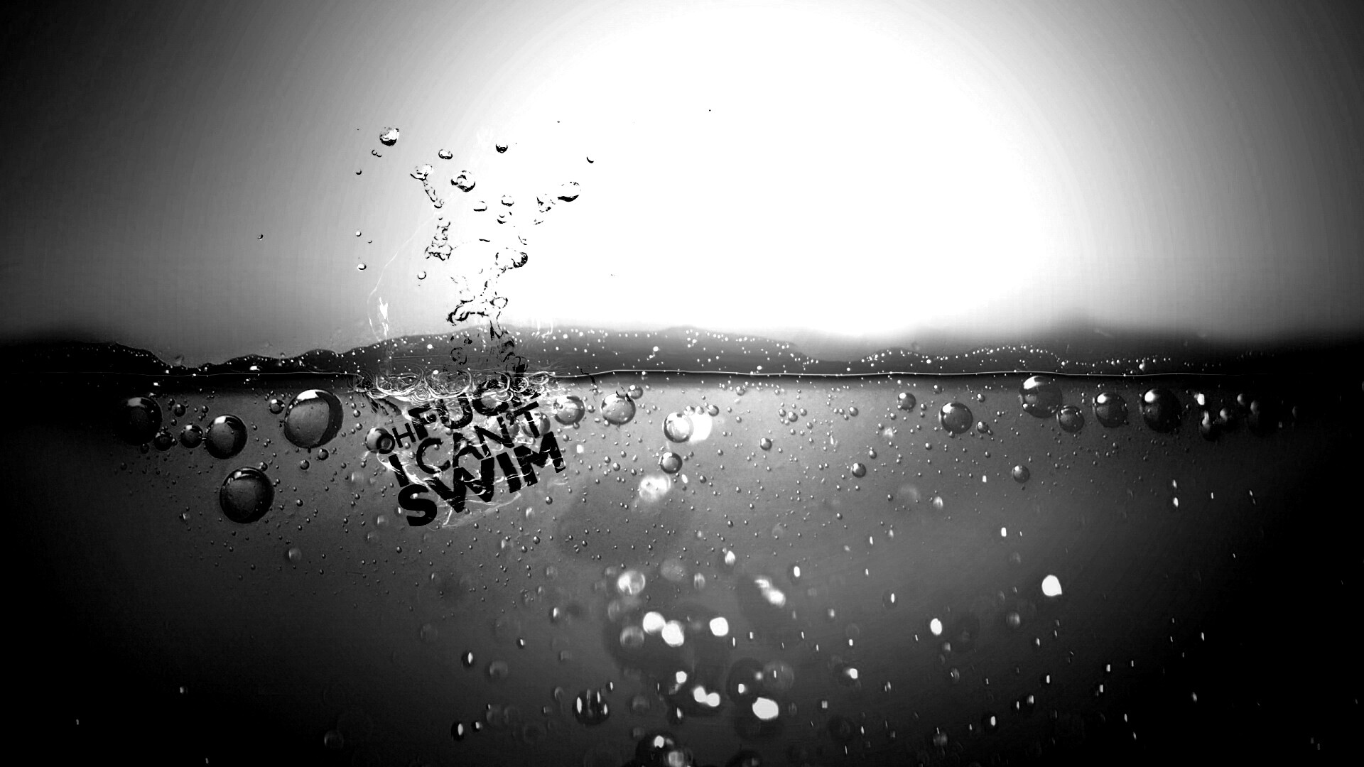 Oh fuck i cant swim обои