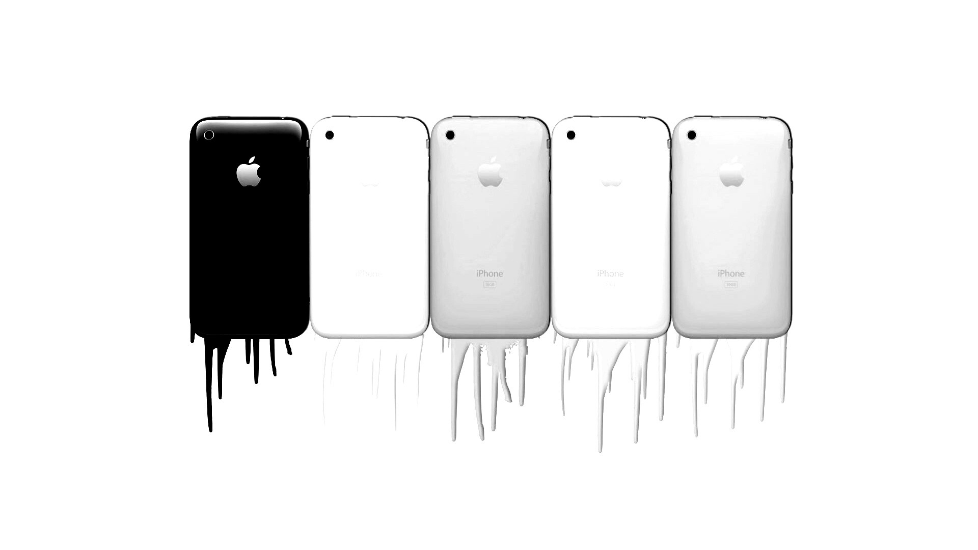 iPhone в разных цветах обои
