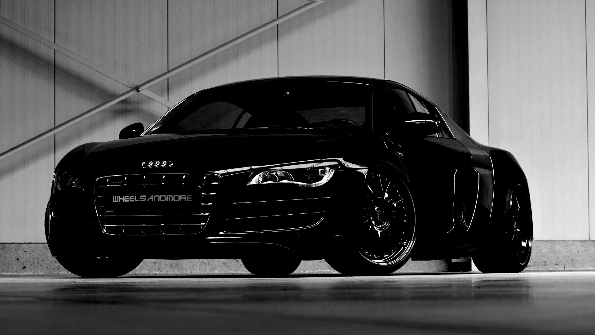 Audi черного цвета обои