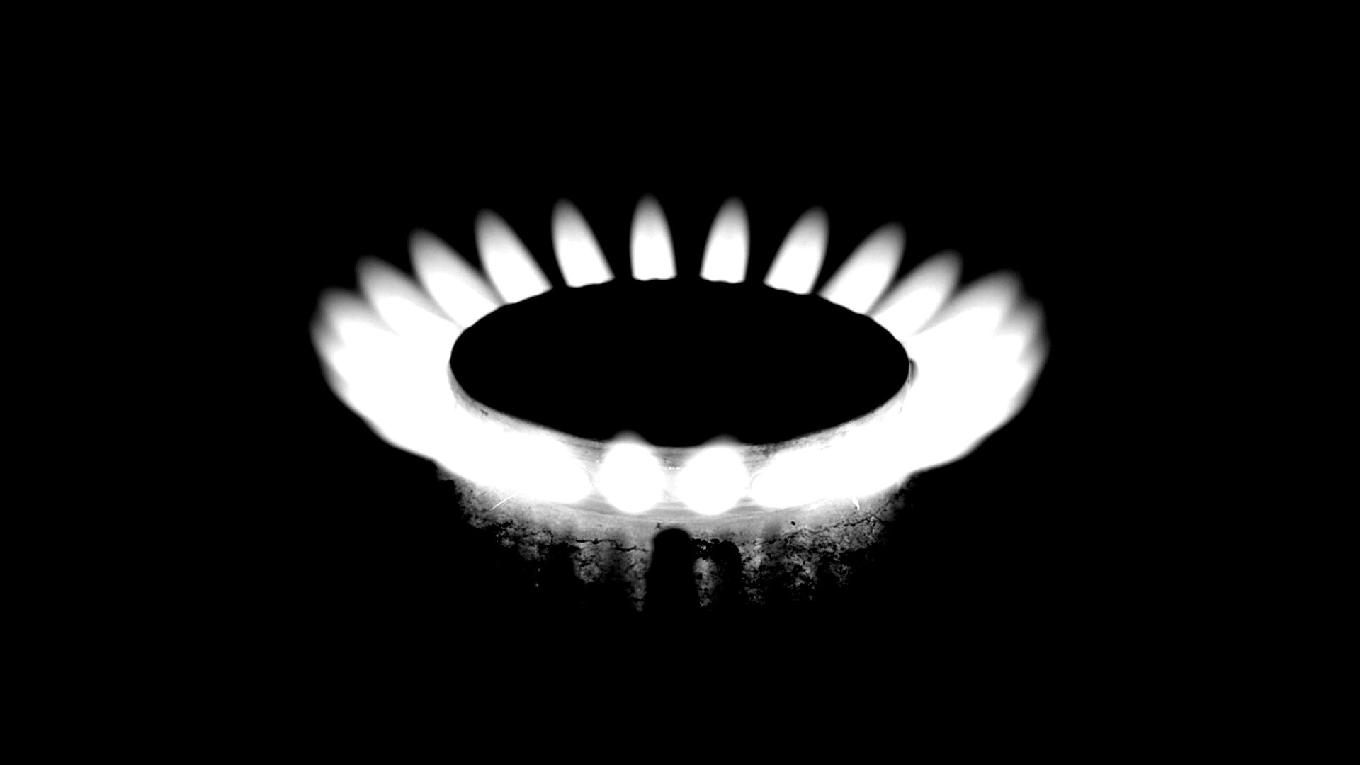 Огонь газовой конфорки обои