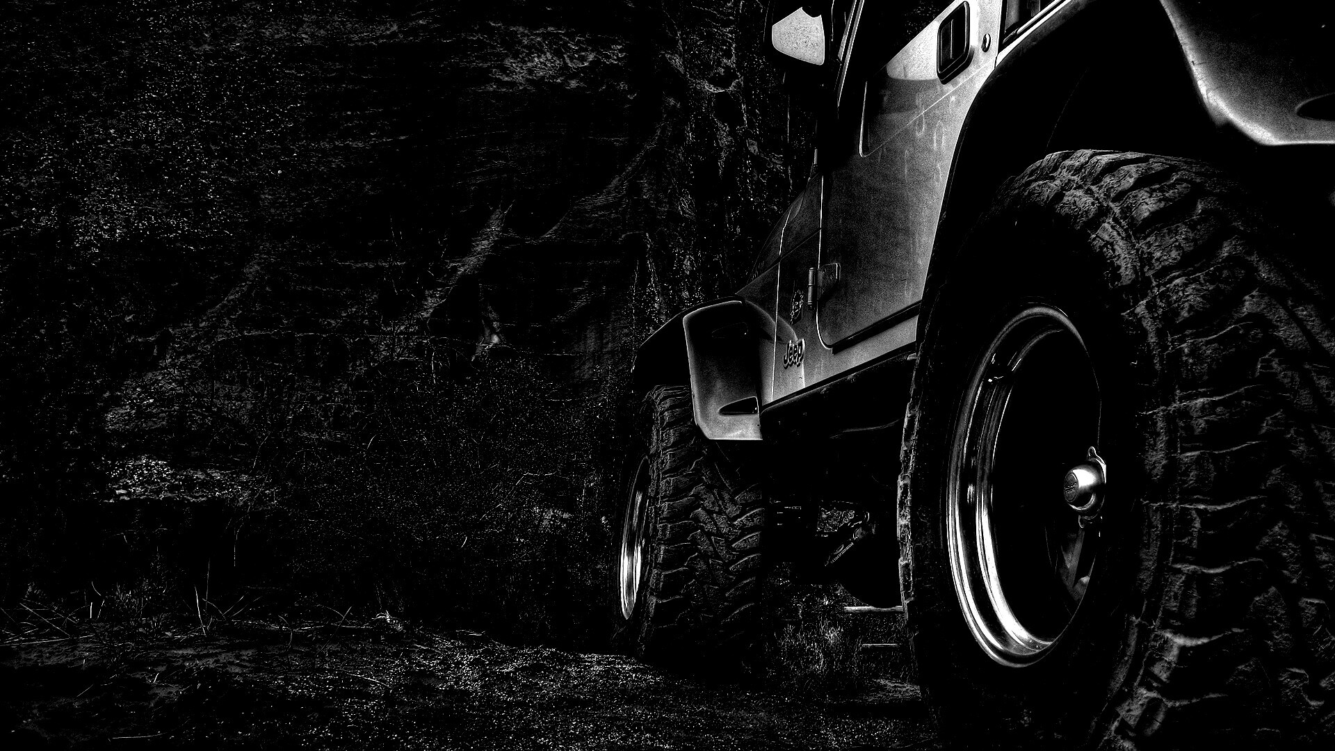 Jeep на бездорожье обои