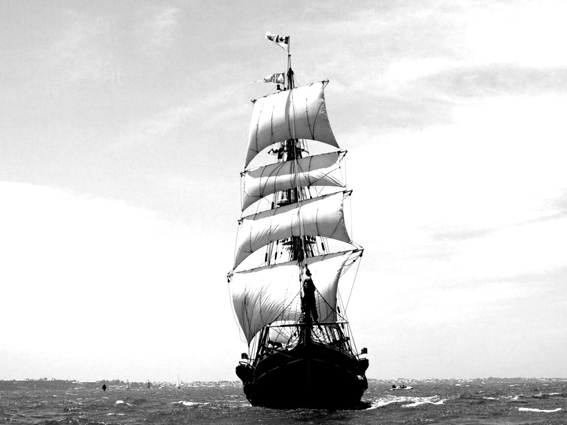 красивые черно белые фотографии высокого разрешения корабли