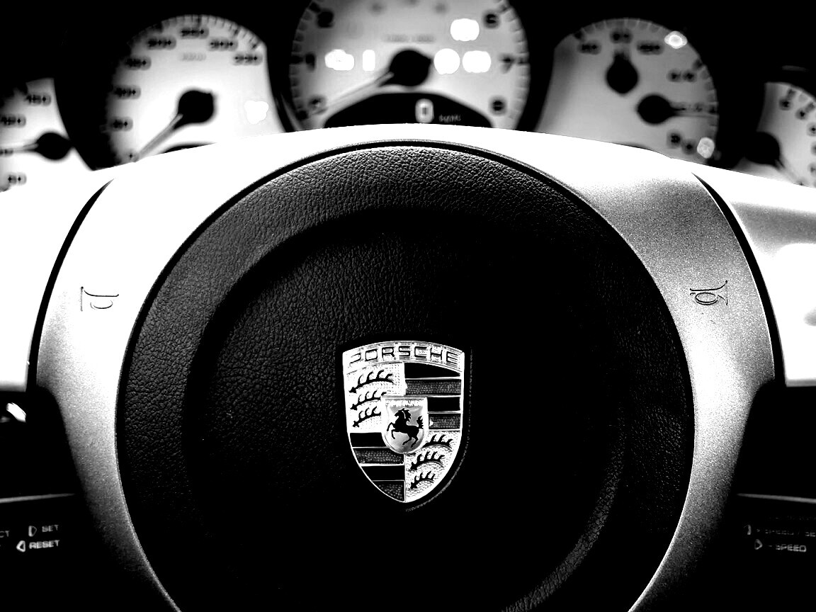 Руль Porshe обои