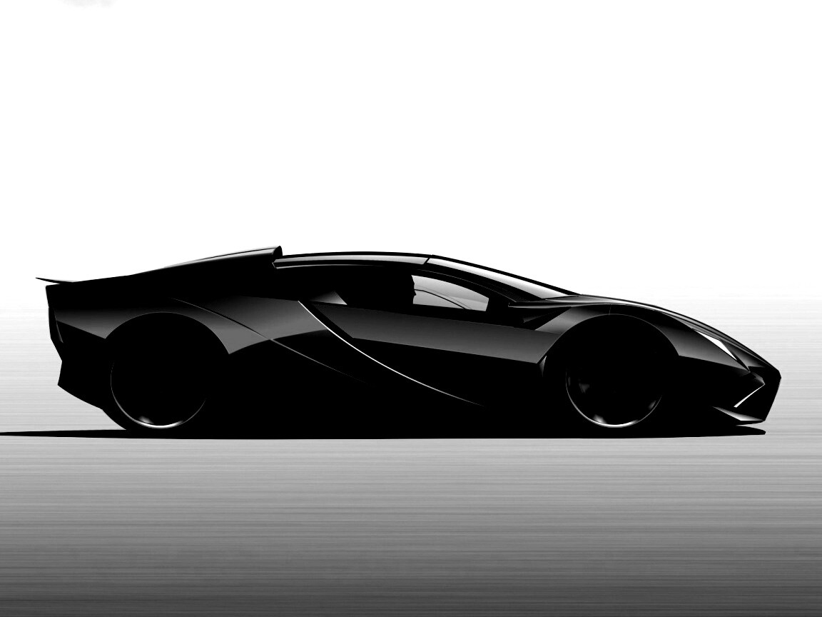 Скетч lamborghini  обои