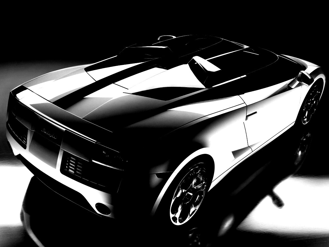 Светло-Серый Lamborghini (Сзади) обои