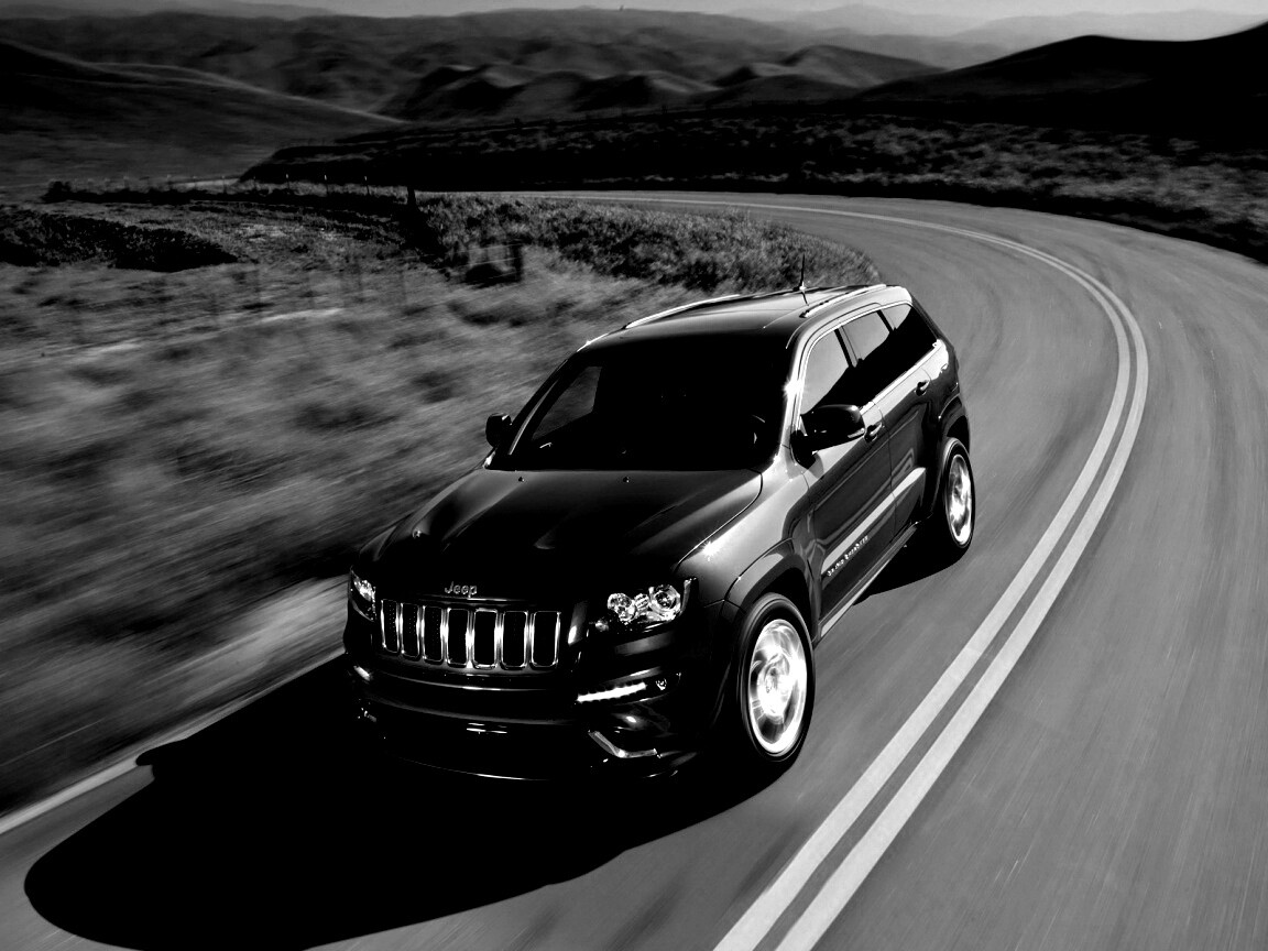 Jeep на дороге обои