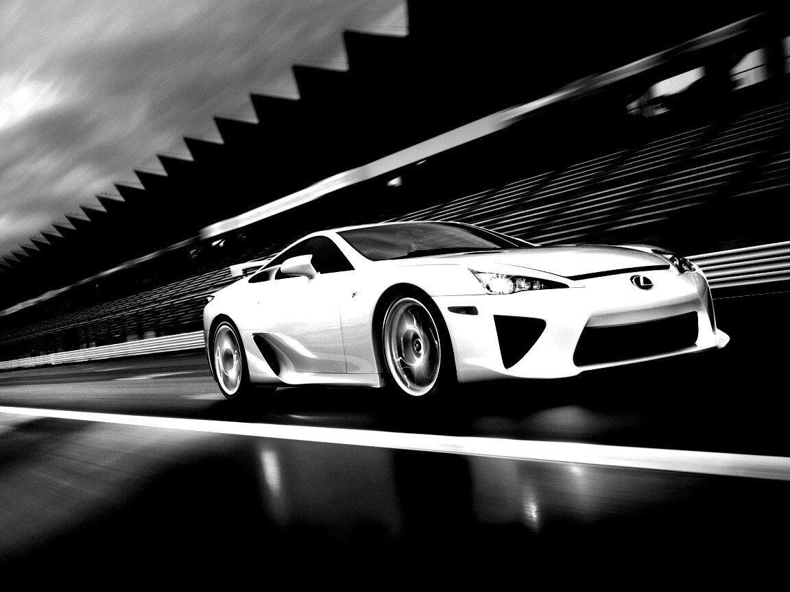 Lexus LFA на тарссу обои