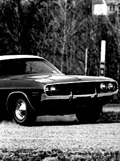 Черно-белое фото Dodge обои