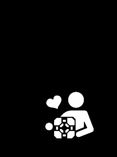 Ты и твой companion cube обои