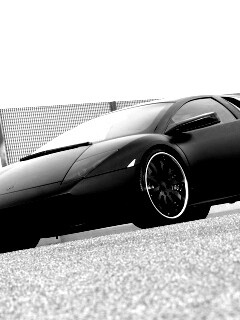 Lamborghini Reventon черного цвета обои