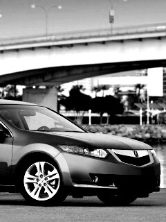 Acura на фоне моста обои