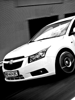 Chevrolet Круз белый седан обои