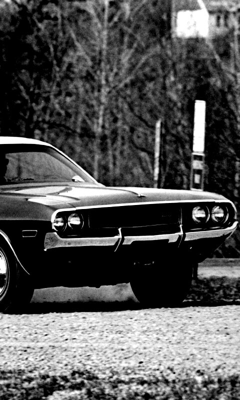 Черно-белое фото Dodge обои