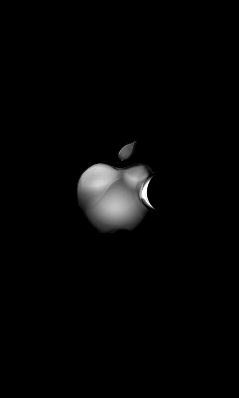 Реалистичный логотип Apple обои