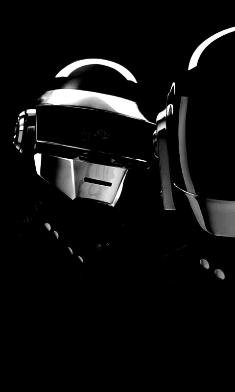 Daft Punk на темном фоне обои