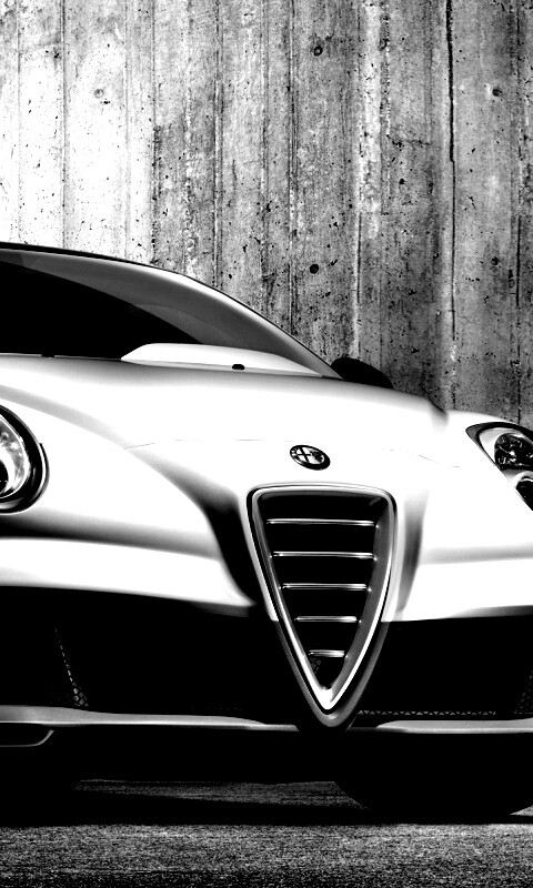Alfa-Romeo вид спереди обои