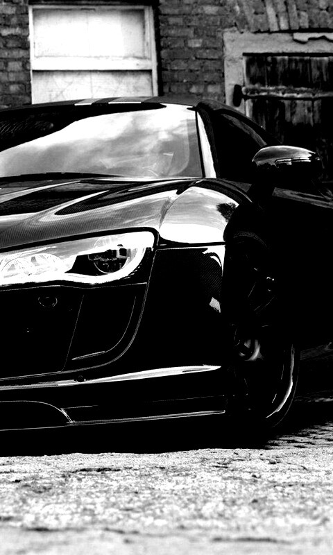 Черная Audi R8 обои