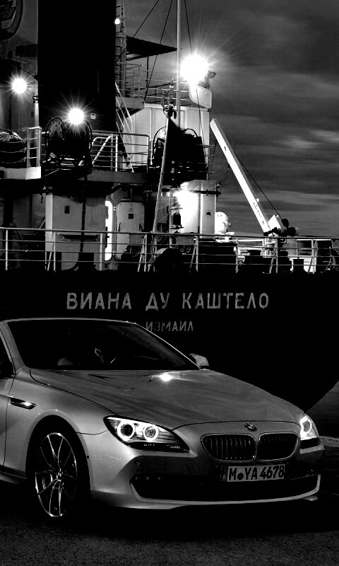 BMW 6 в порту обои