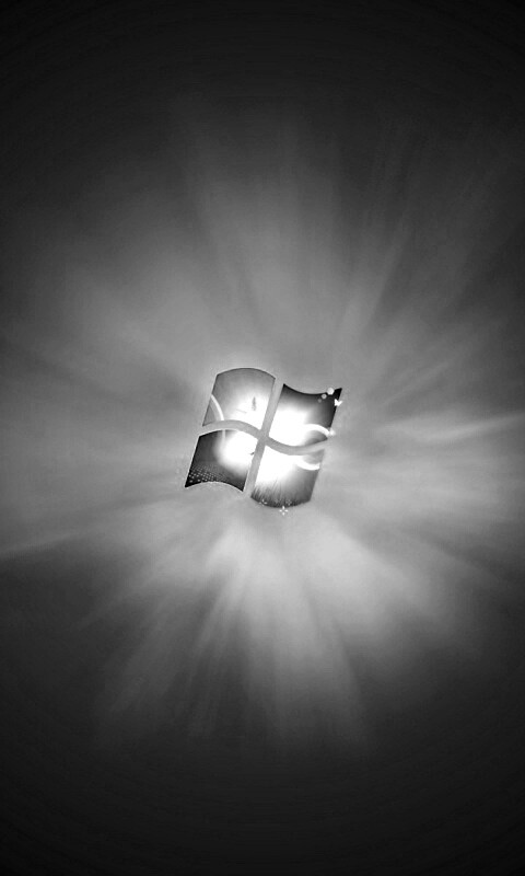 Сочный зеленый логотип Windows 7 обои