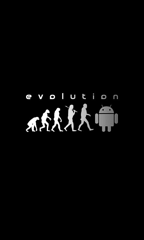 Эволюция по мнению Android обои