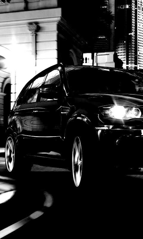 Синий кроссовер BMW обои