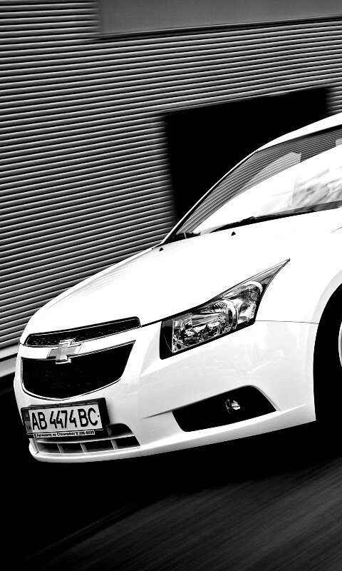 Chevrolet Круз белый седан обои