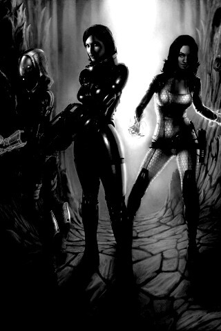 Девушки mass effect обои