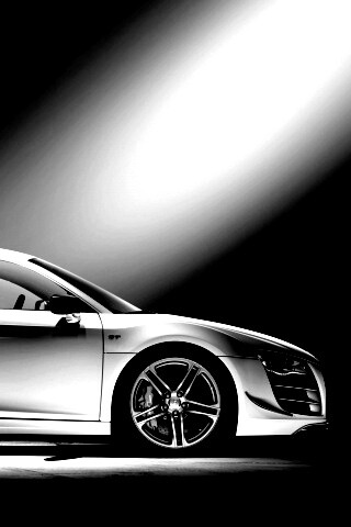 Audi R8 вид сбоку обои