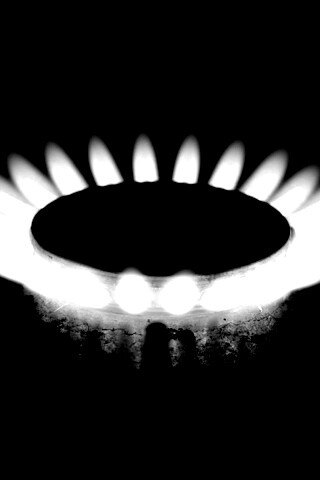 Огонь газовой конфорки обои