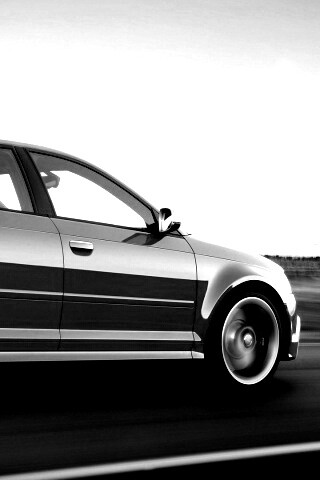 Фотосессия Audi RS3 во время движения обои
