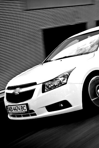 Chevrolet Круз белый седан обои