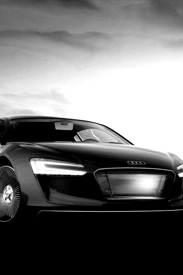 Красный автомобиль Audi обои