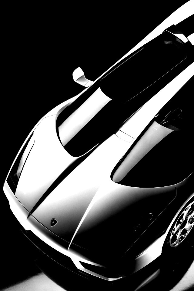 Светло-серый Lamborghini обои