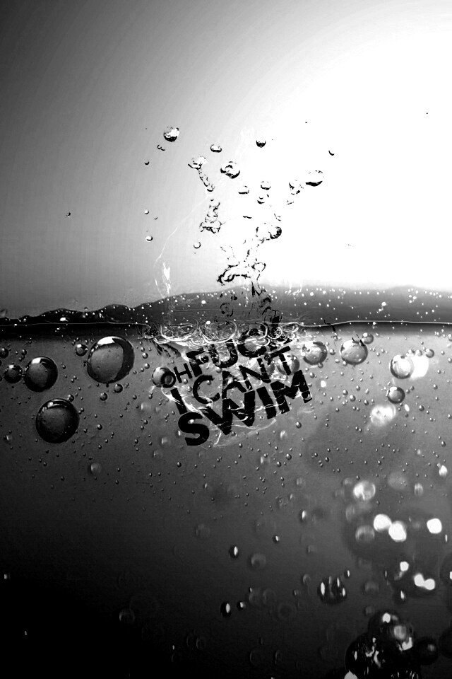 Oh fuck i cant swim обои