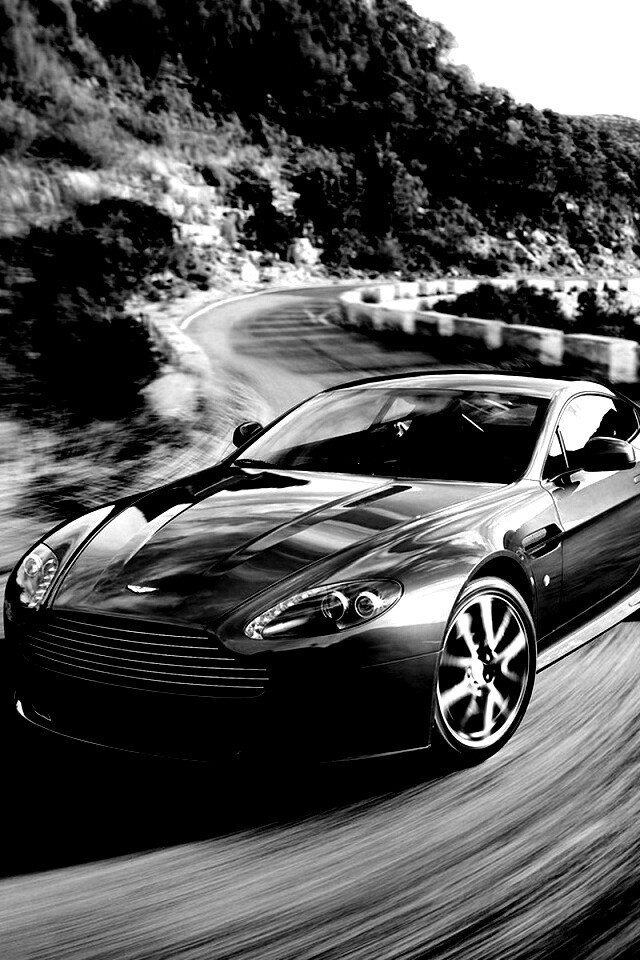 Синий Aston Martin обои